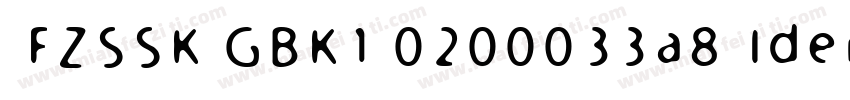 FZSSK GBK1 0200033a8 Identity H字体转换